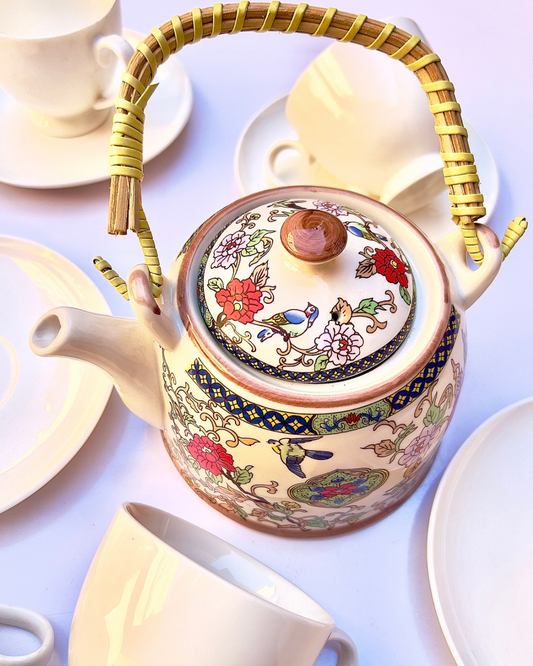 Antique Bloom Tea Pot