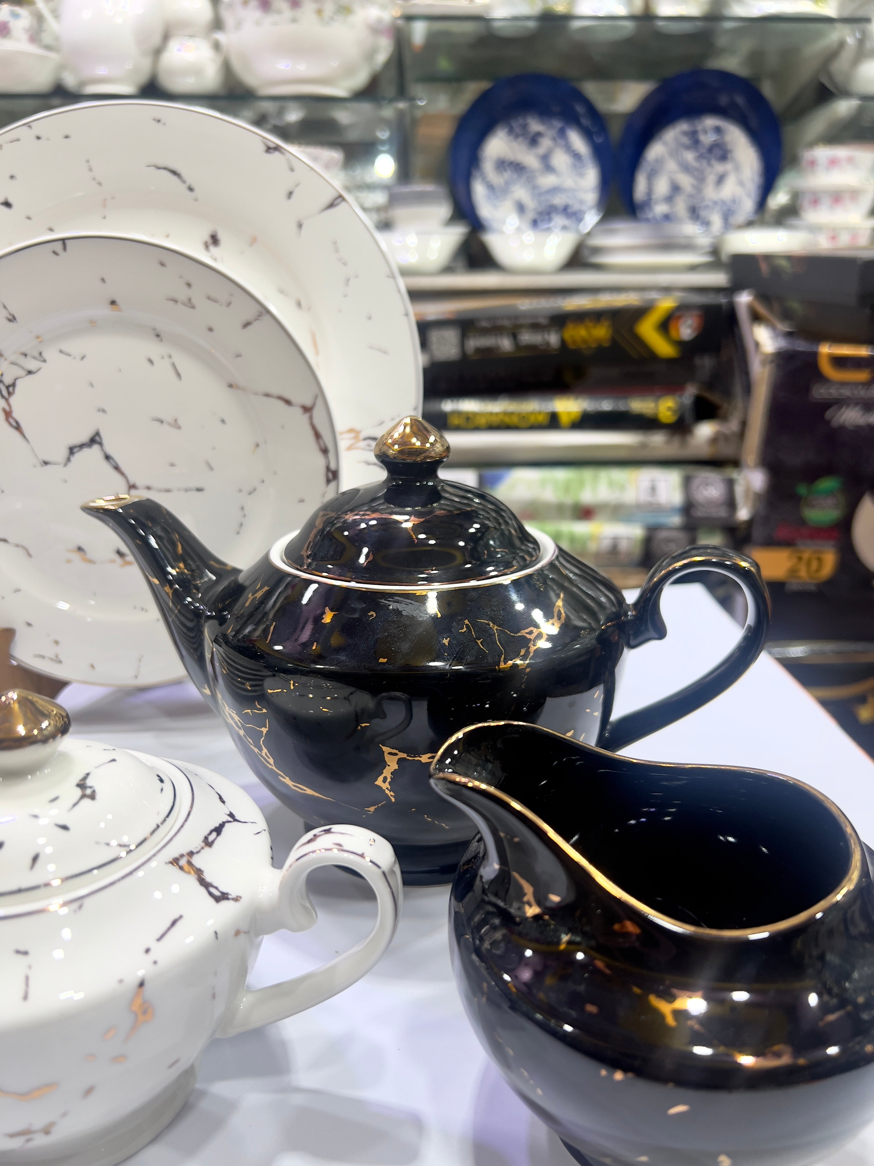 Marble Charm Tea Set
