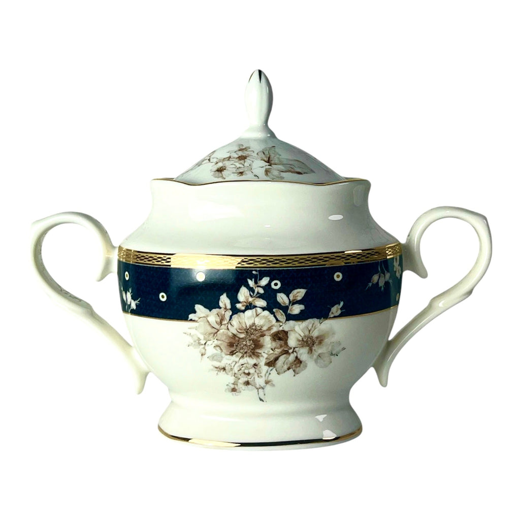 Navy Rose Luxe Tea Set