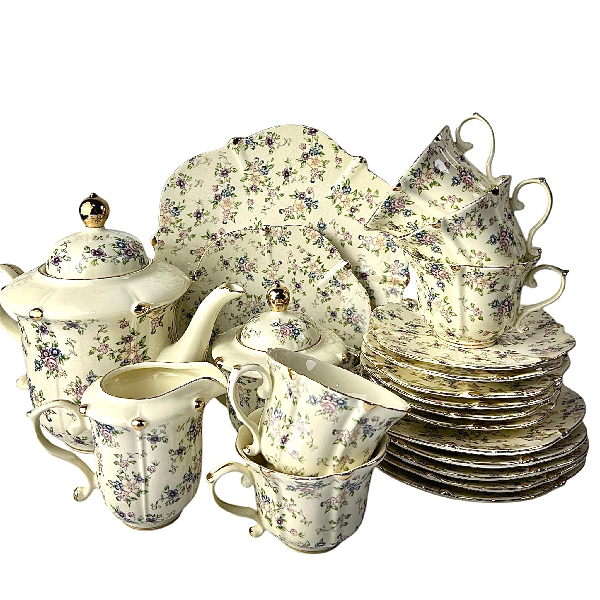 Victorian Petal 31 Piece Tea Set