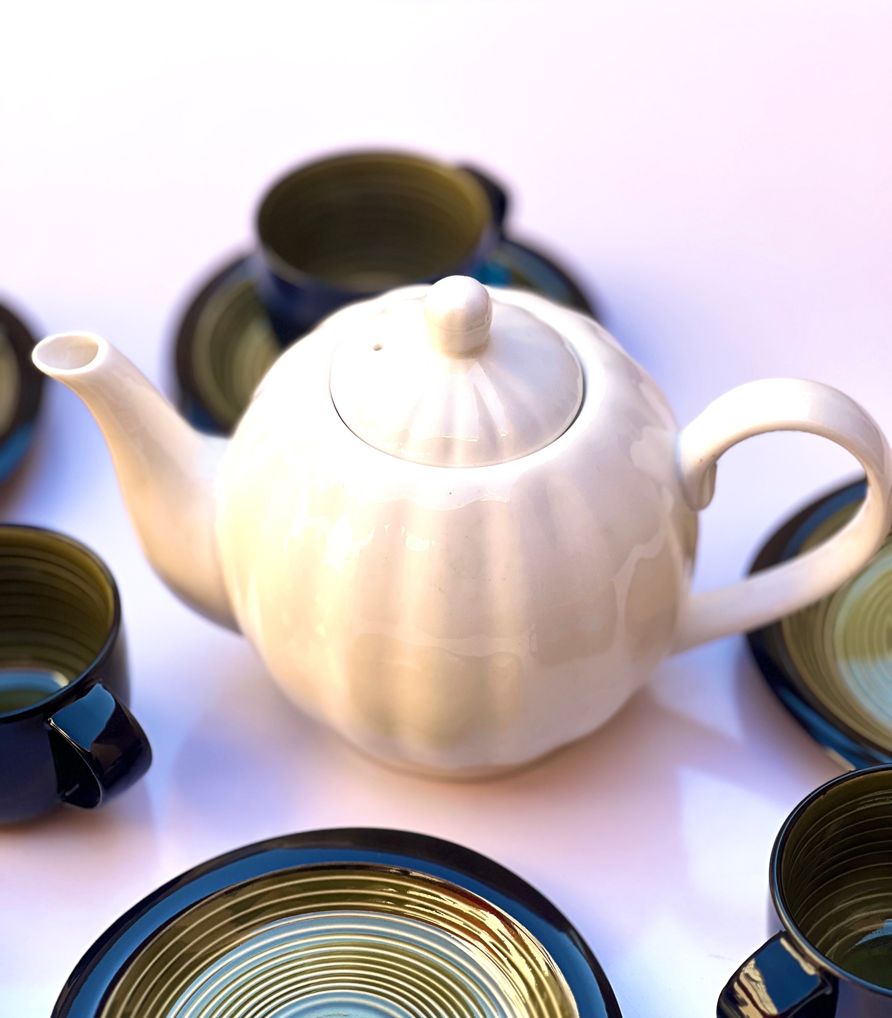 Classic White Teapot