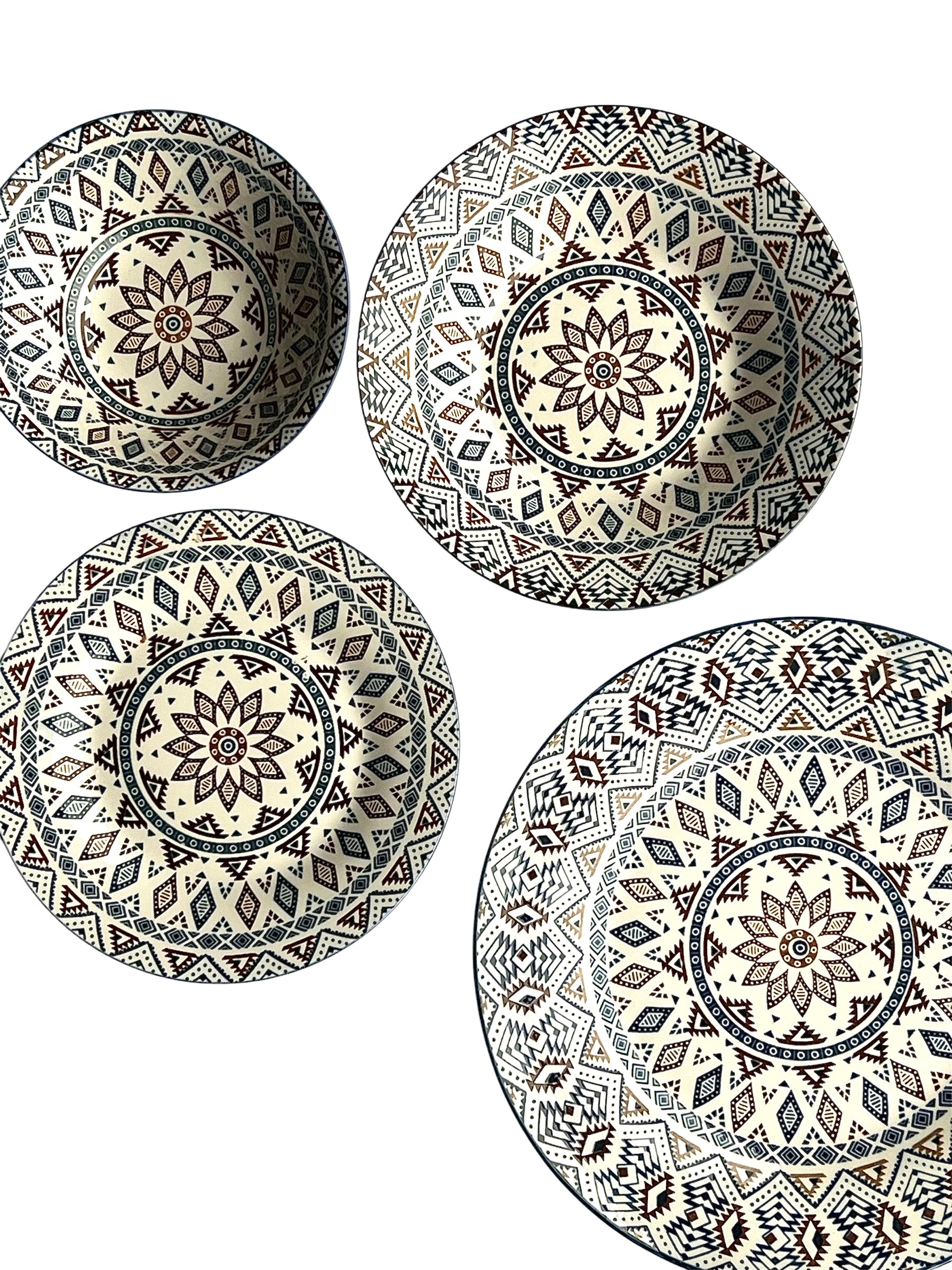 Midnight dune 24 piece plate set