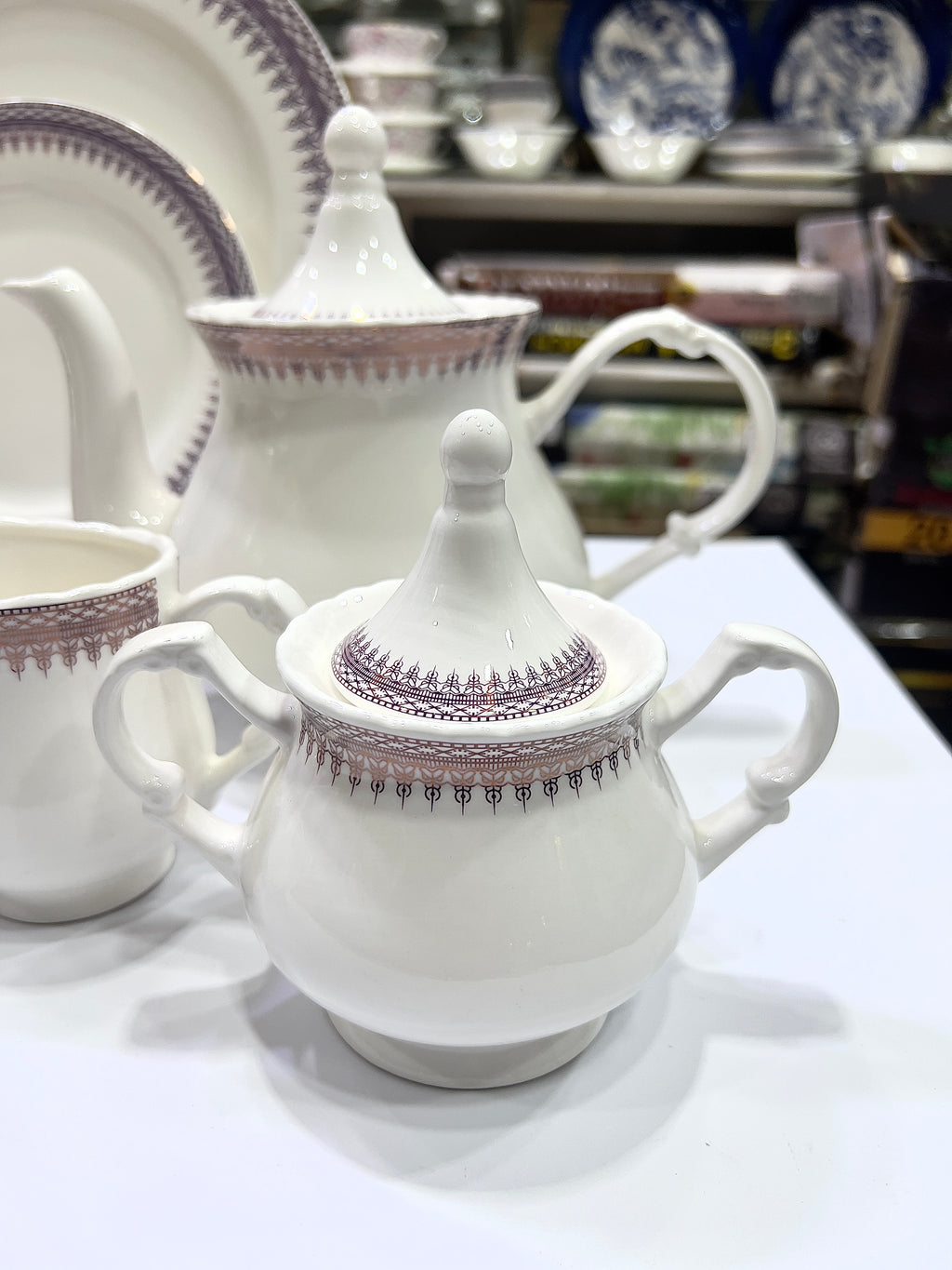 Crown Lace Tea Set