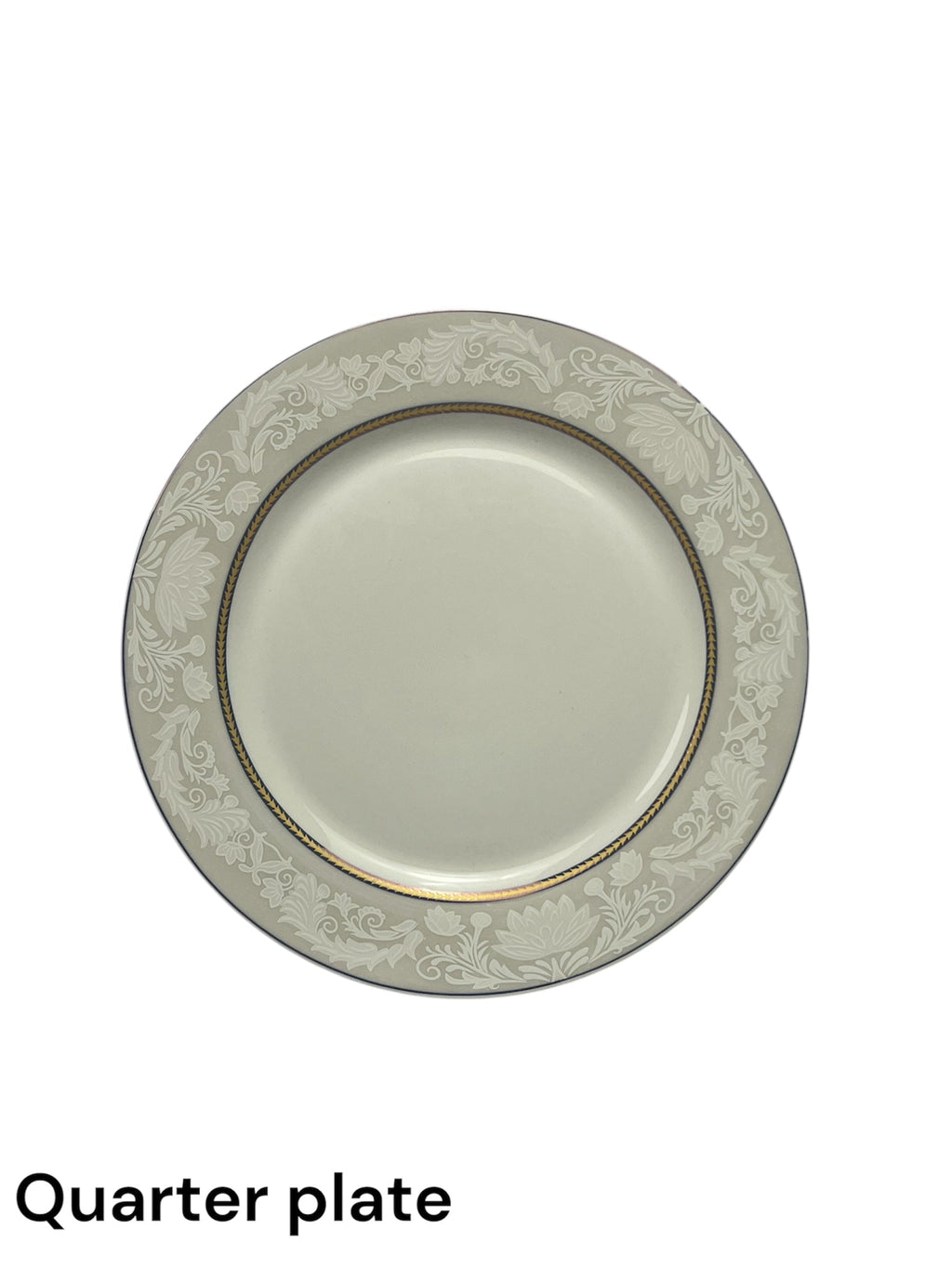 Gilded Petal Plate Set