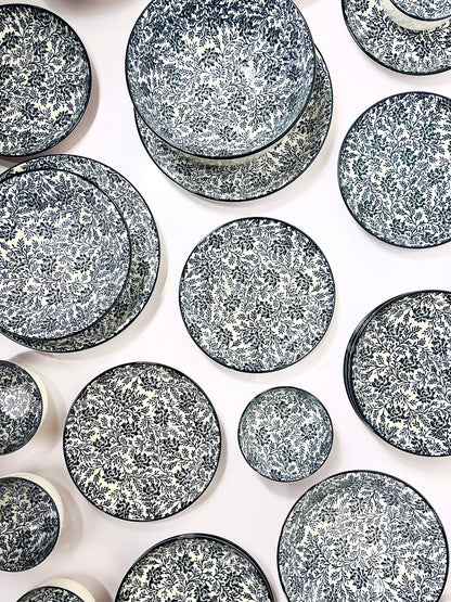 Navy Garden Plate set