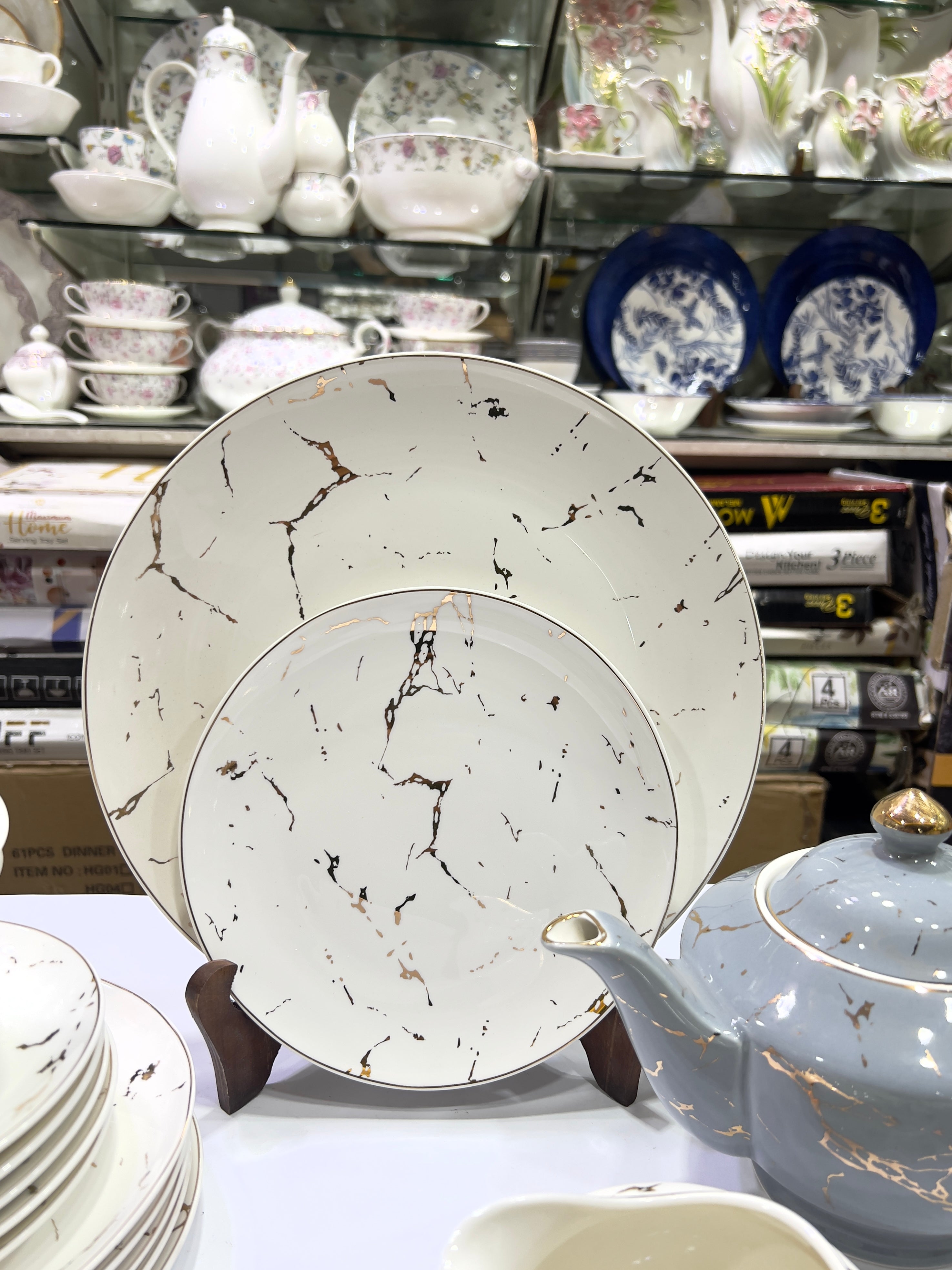Marble Majesty Tea Set
