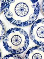 18 Pieces Blue Indigo Plate Set