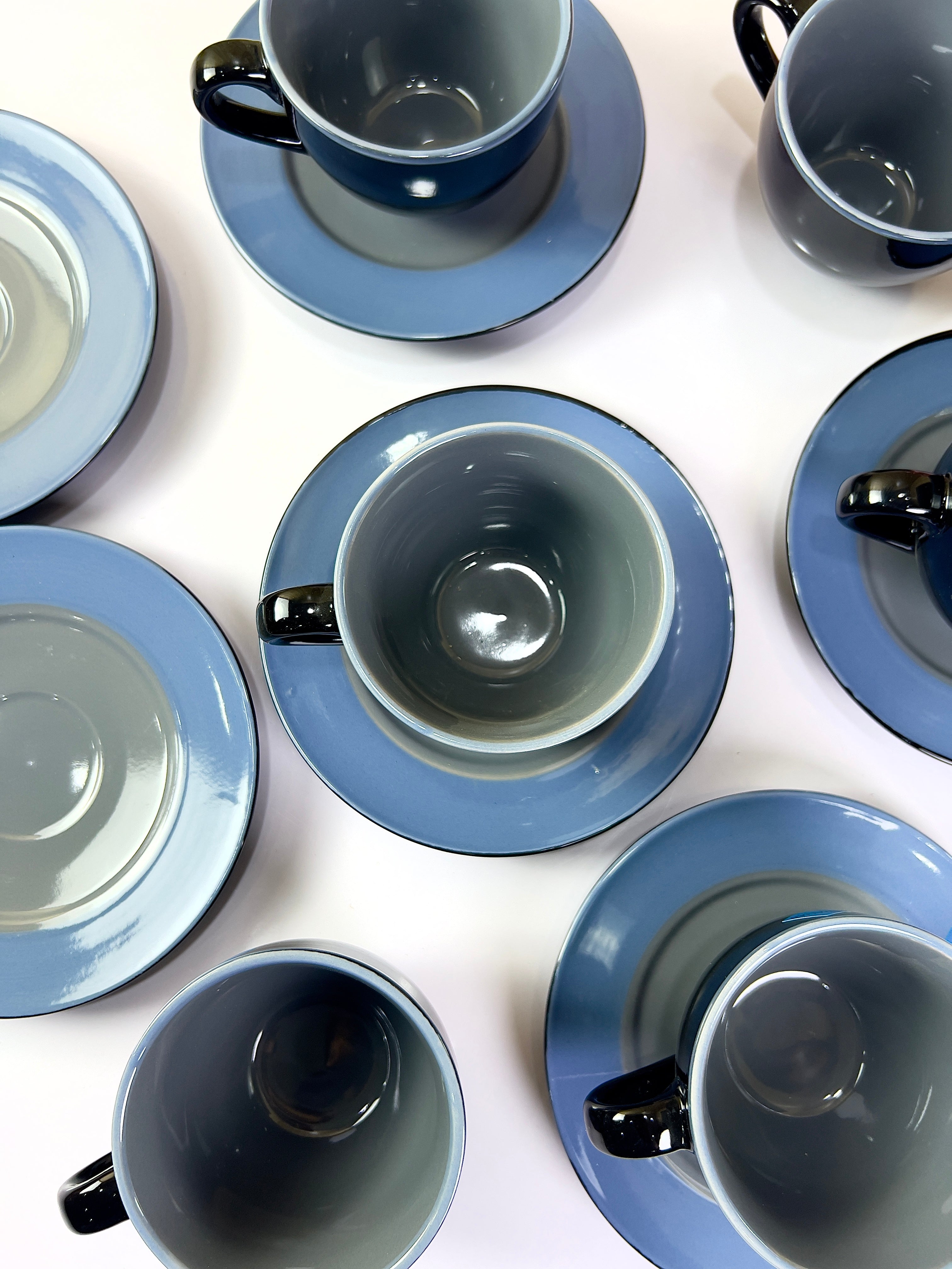 Midnight Brew Cups and Saucers