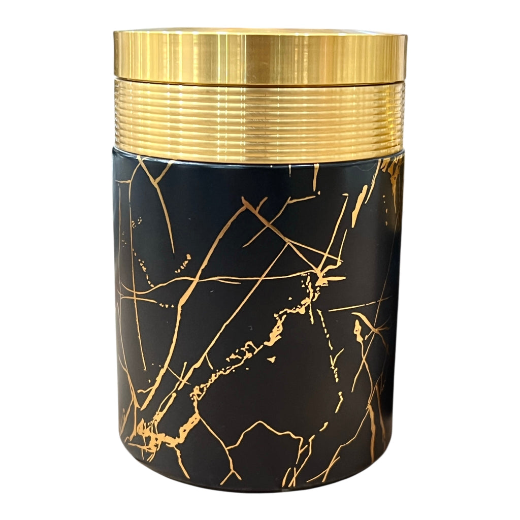 Royal Black Canister Set
