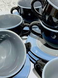 Midnight Brew Cups And Saucers Set