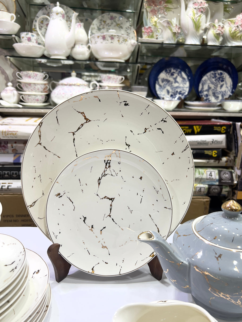 Marble Majesty Tea Set