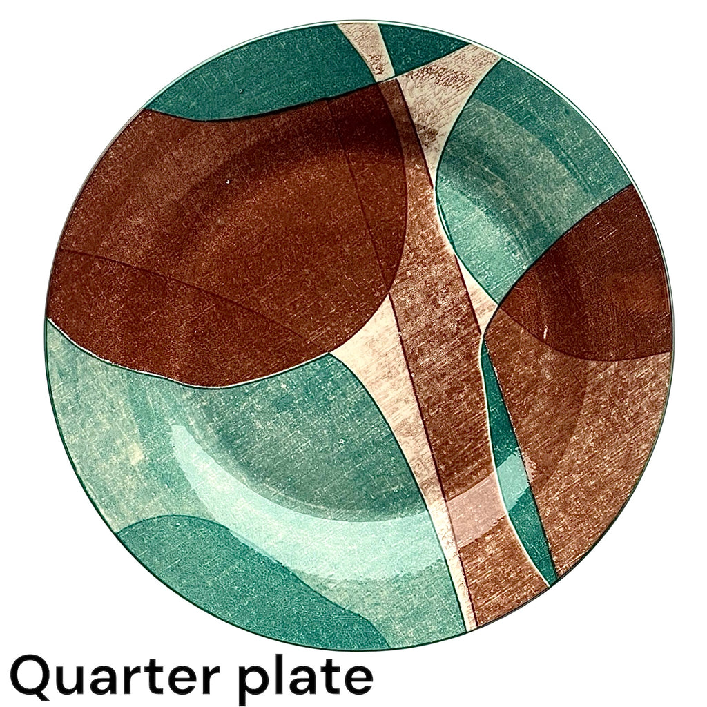 Forest mist 24 piece plate set