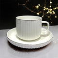 Luna White Cups And Saucers