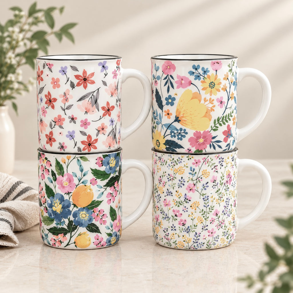 Floral Garden Mug Set