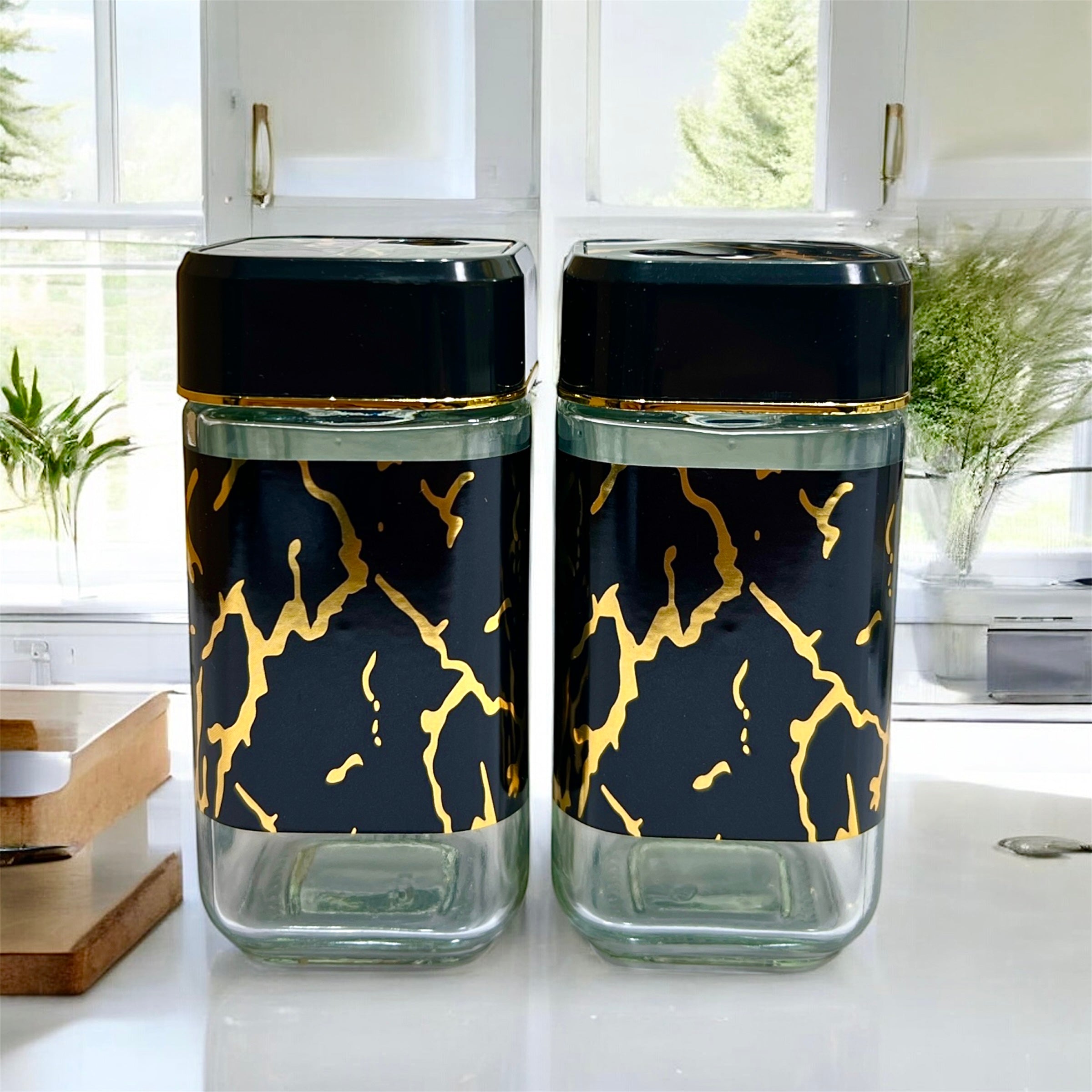 Premium Spice Bottle Pair