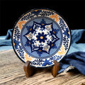 Sapphire Bloom Deep Plates