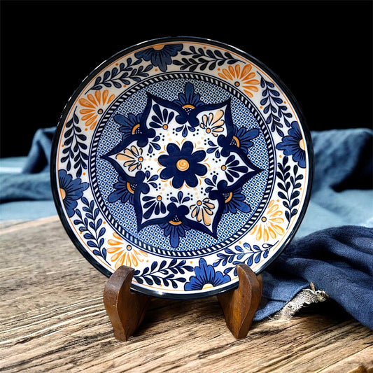 Sapphire Bloom Deep Plates