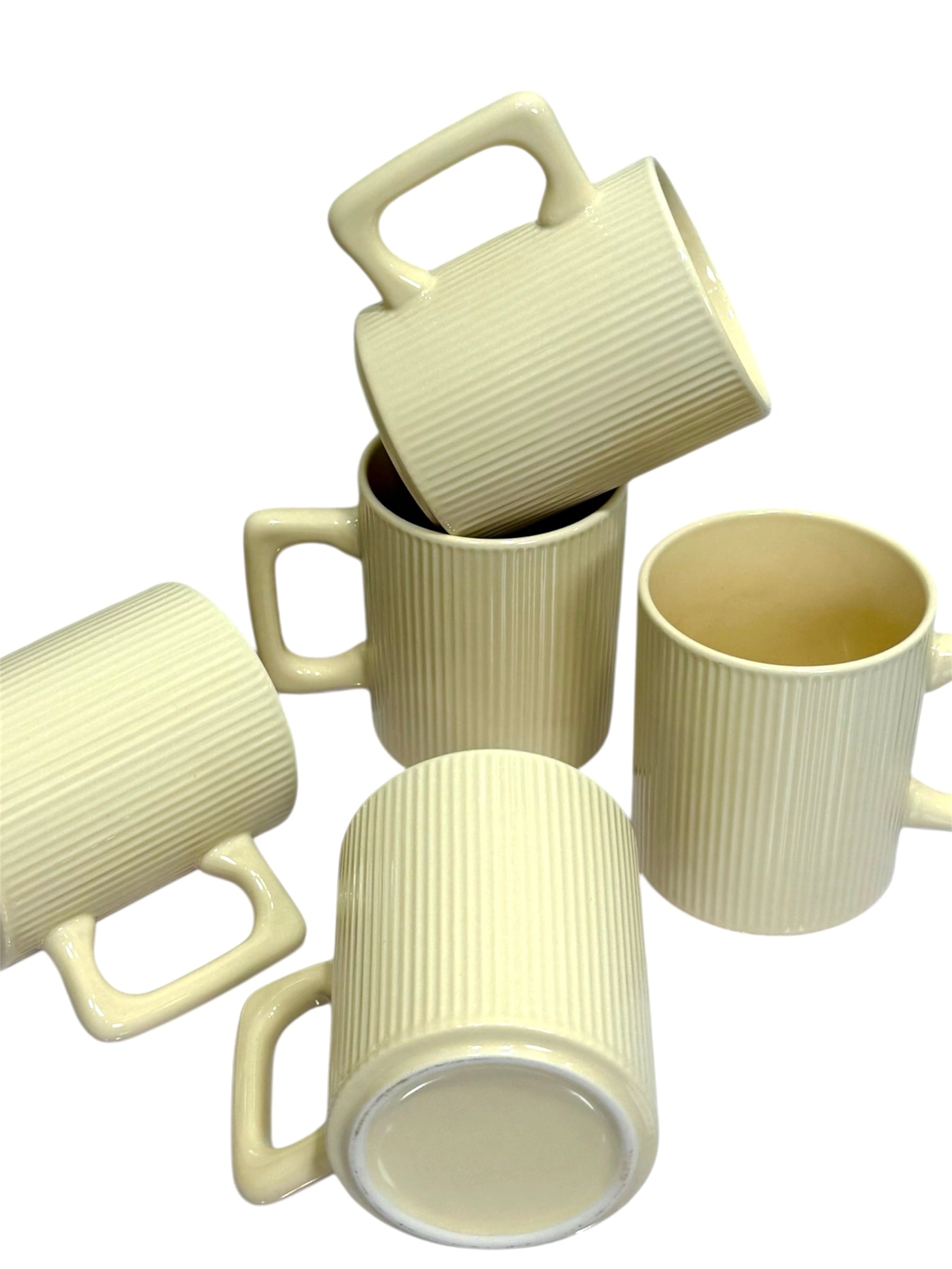 Soft Lime Ribbed Mug