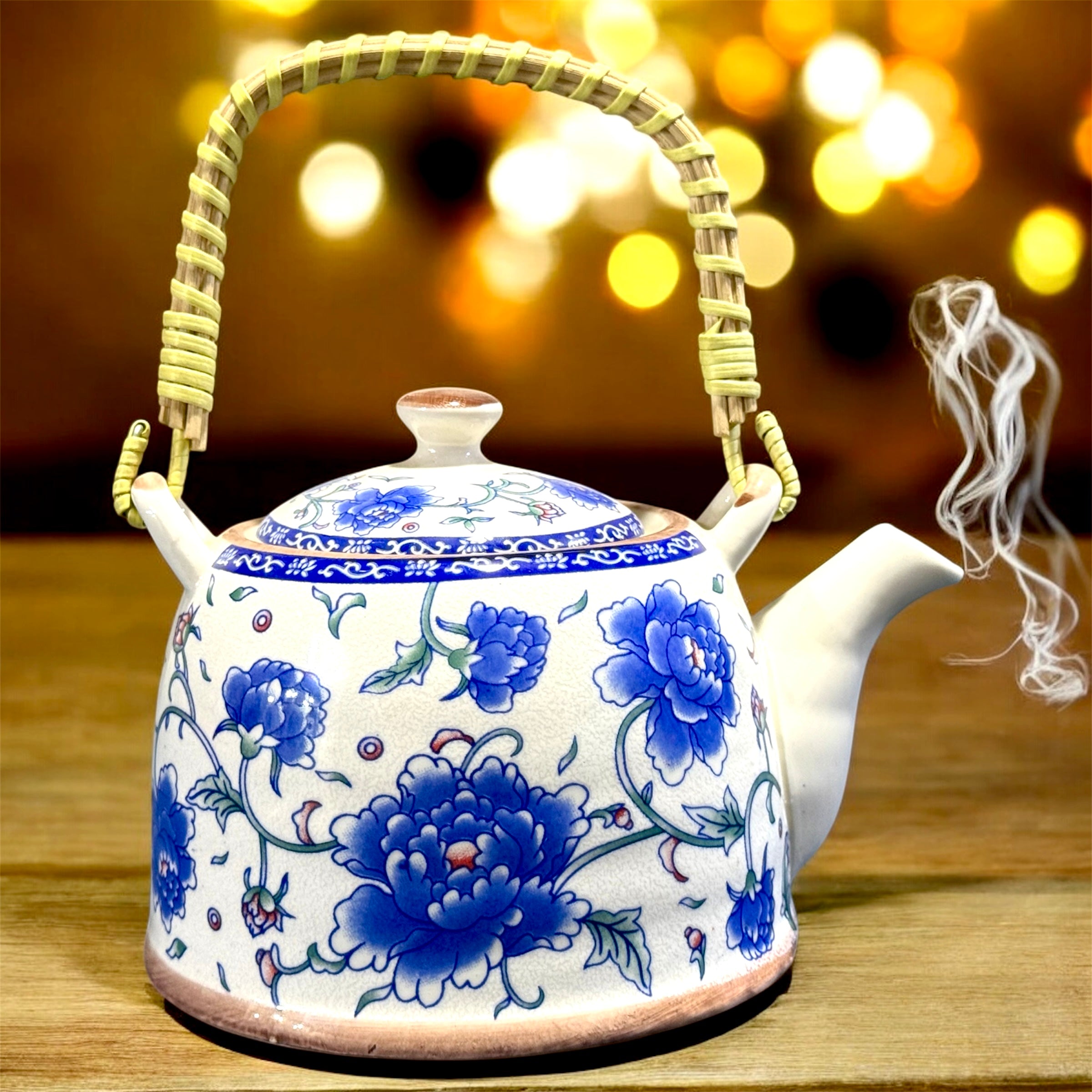 Blue Bloom Teapot