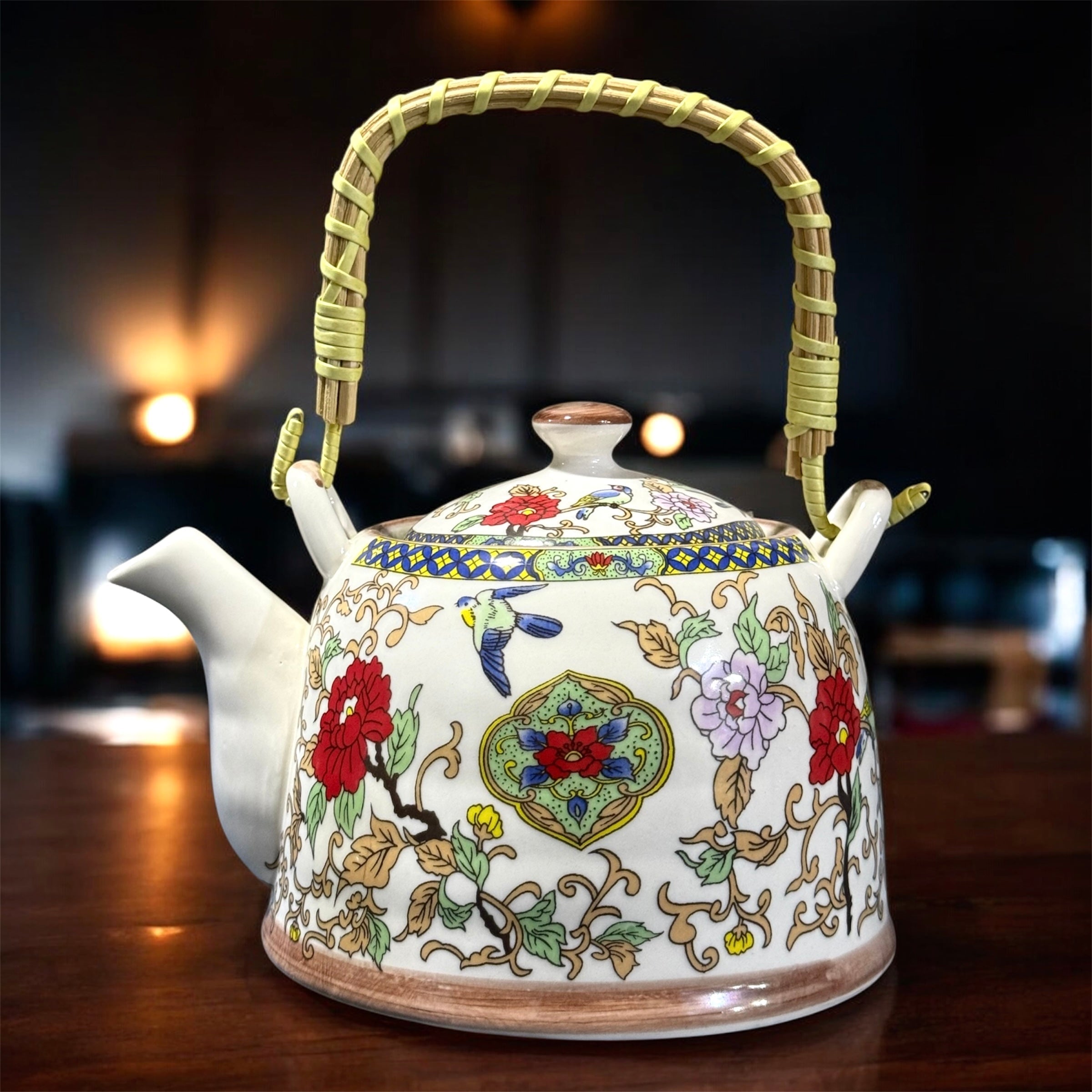 Antique Bloom Teapot