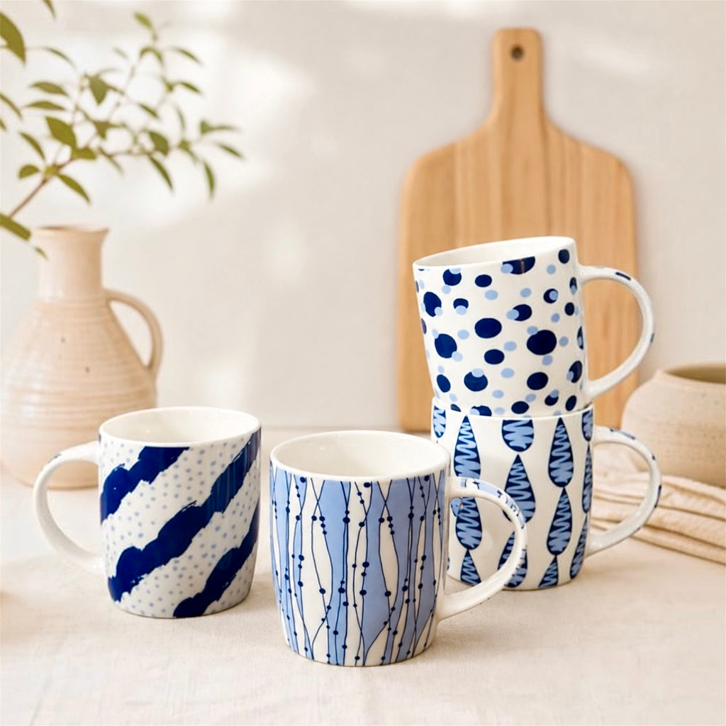 Azure Blue Mug Set