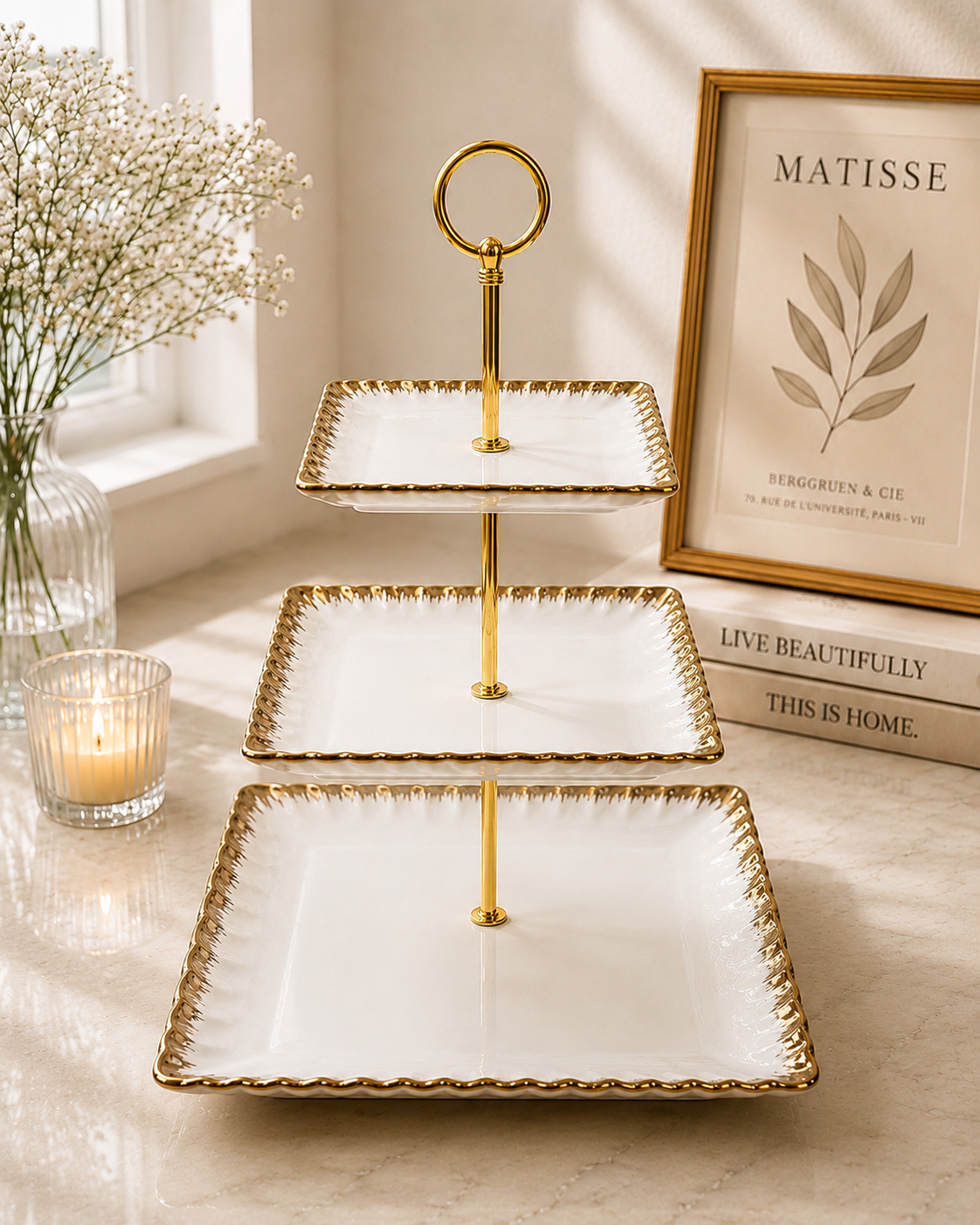 Square Pastry Stand