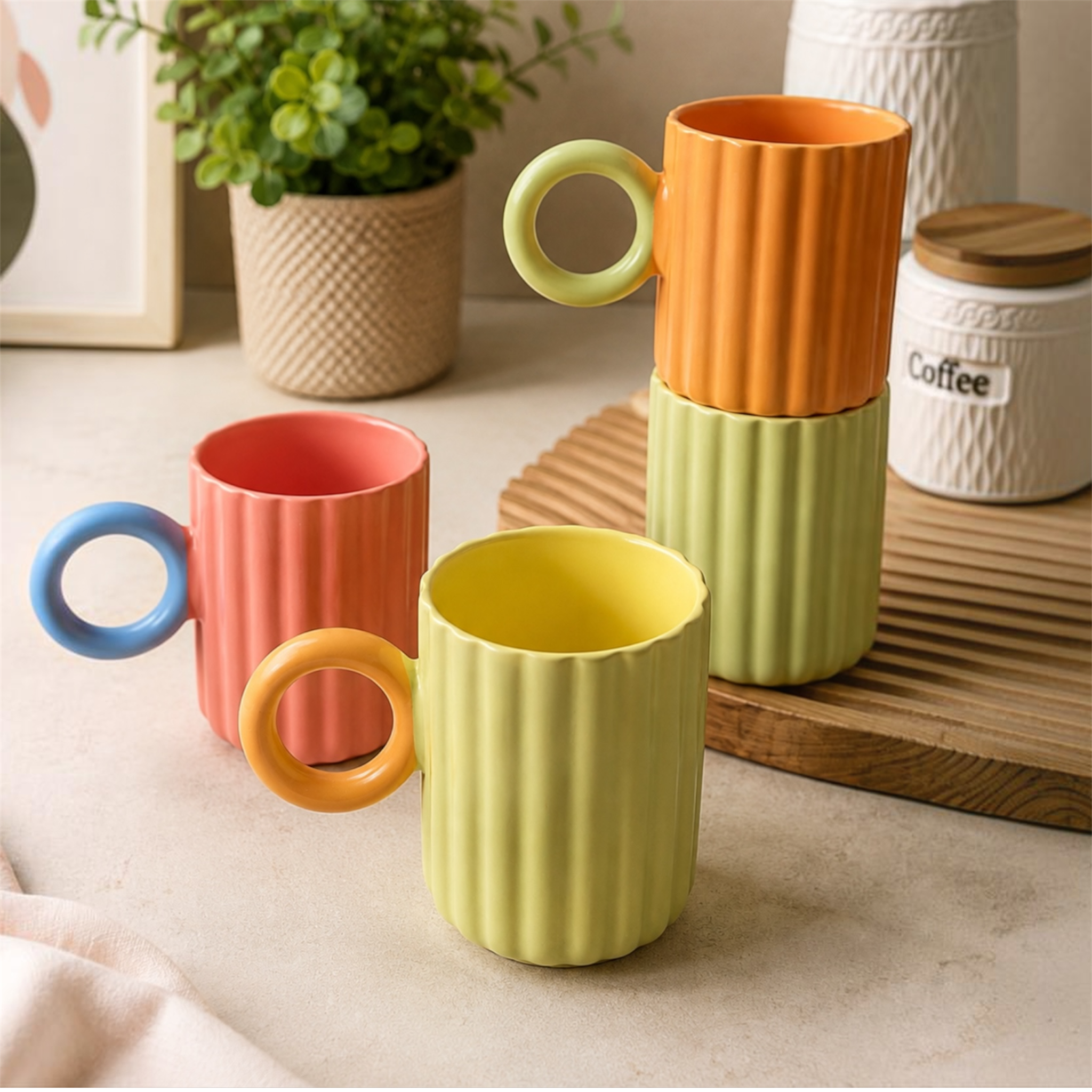 Vibrant Bliss Mug Set