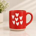 Scarlet Hearts Ceramic Mug