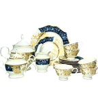 Imperial Midnight Gold Tea Set