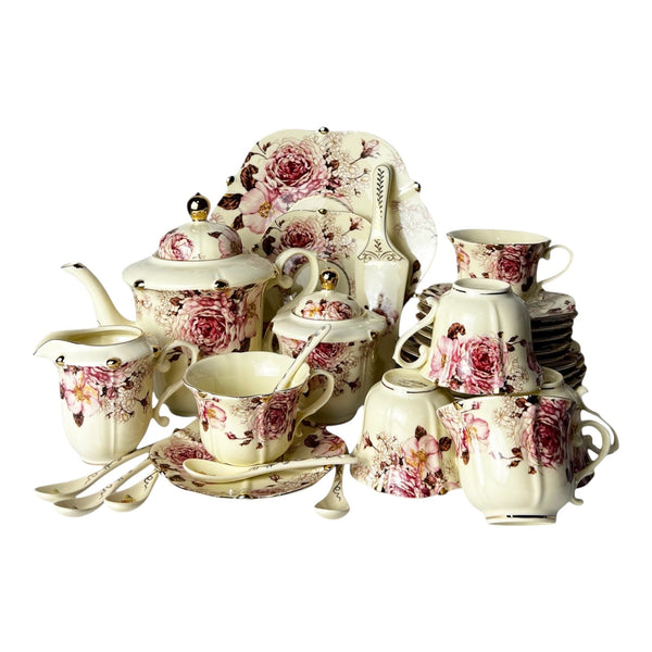 Floral Elegance Tea Set