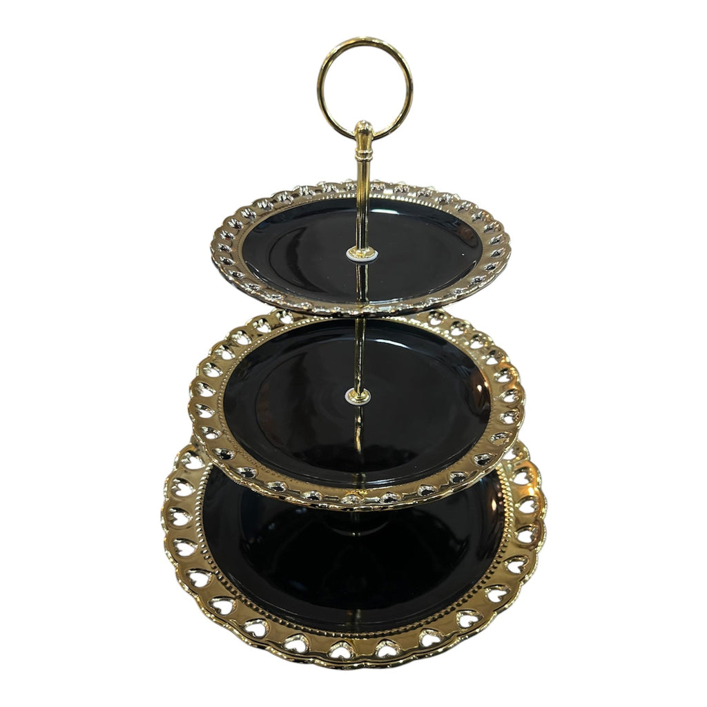 Midnight Elegance Pastry Stand