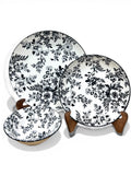 26 Pc Midnight Black Dinner Set