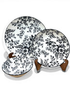 26 Pc Midnight Black Dinner Set