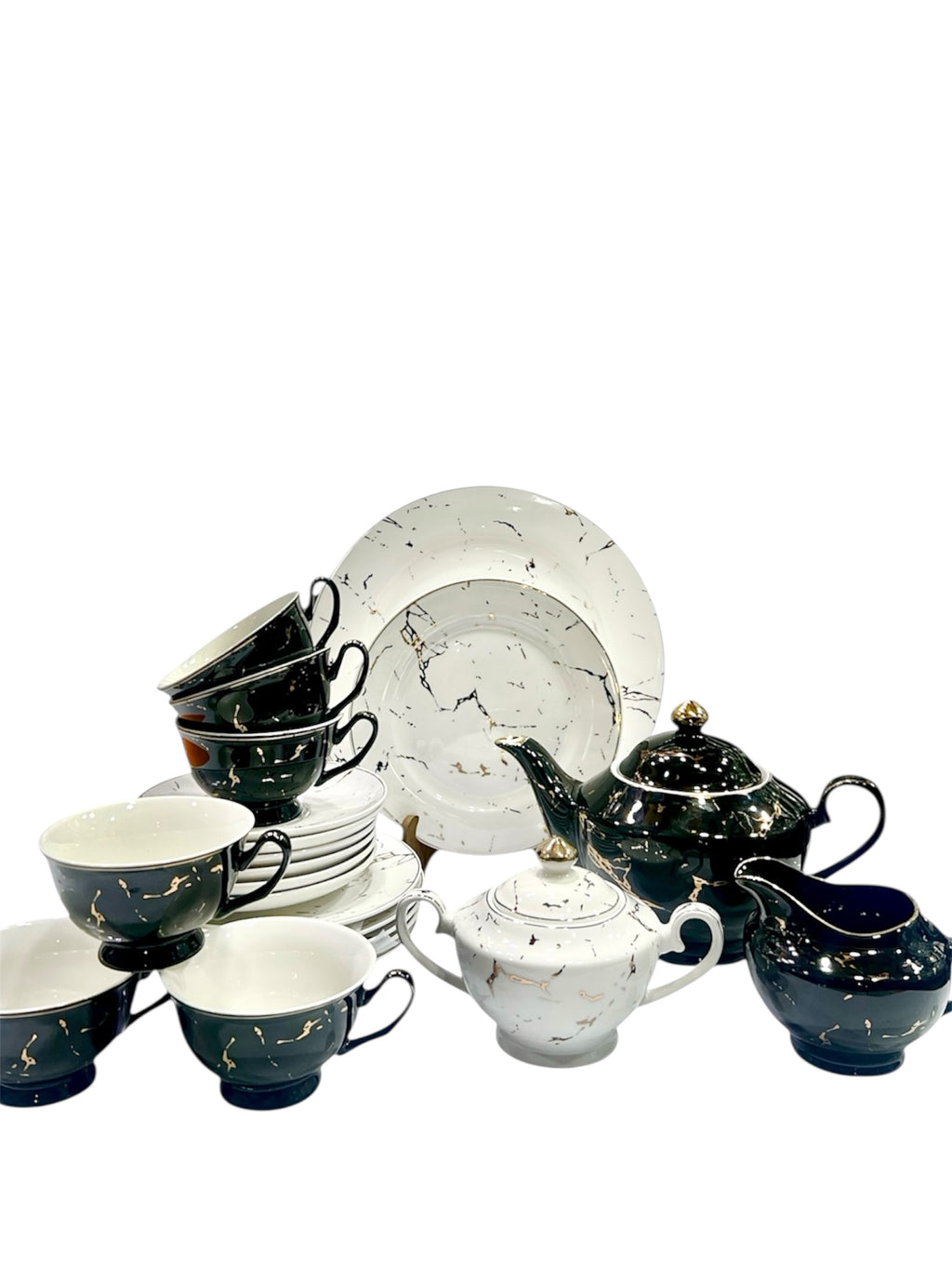 Marble Charm Tea Set